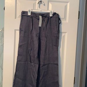 Linen blend pants